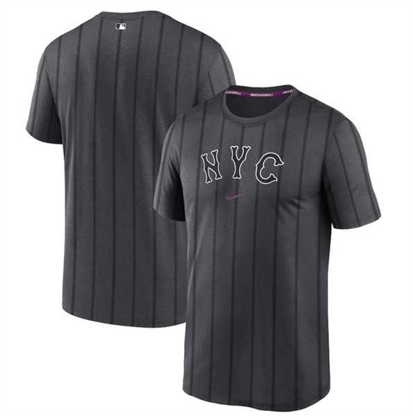 Men's New York Mets Charcoal 2024 City Connect Collection Practice Velocity Performance T-Shirt,We sell and wholesale Men's New York Mets Charcoal 2024 City Connect Collection Practice Velocity Performance T-Shirt on line form chian!
